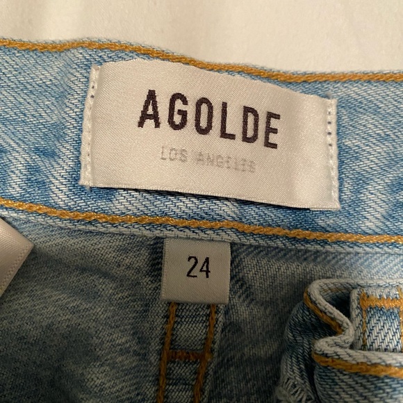 AGOLDE Riley High Rise Straight Crop in Shatter - Picture 4 of 5